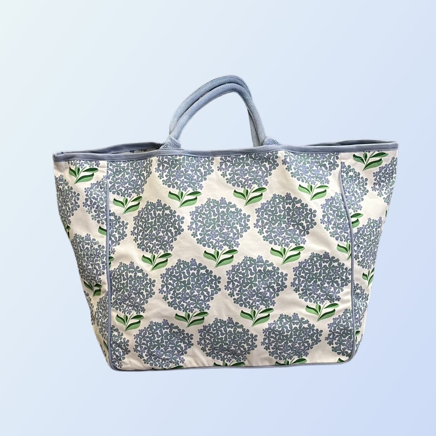 Large Hydrangea Canvas Bag