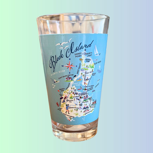Block Island Pint Glass