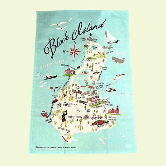 Block Island Tea Towel