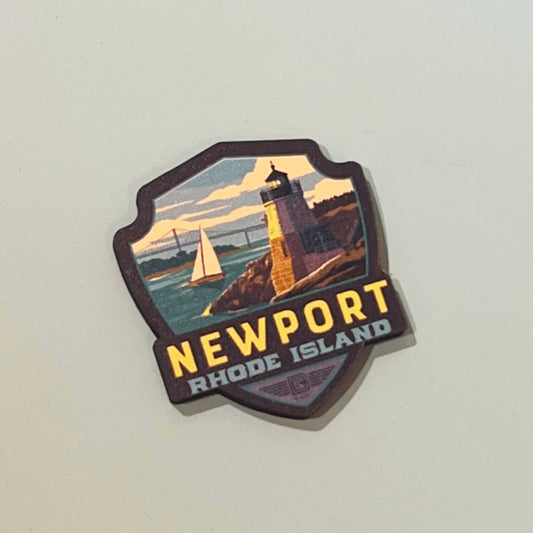 Newport RI Castle Hill Emblem Magnet