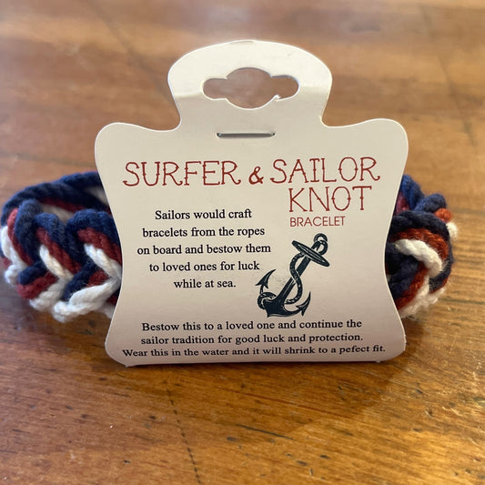 Sailor Rope Knot Bracelet in Assorted colors!