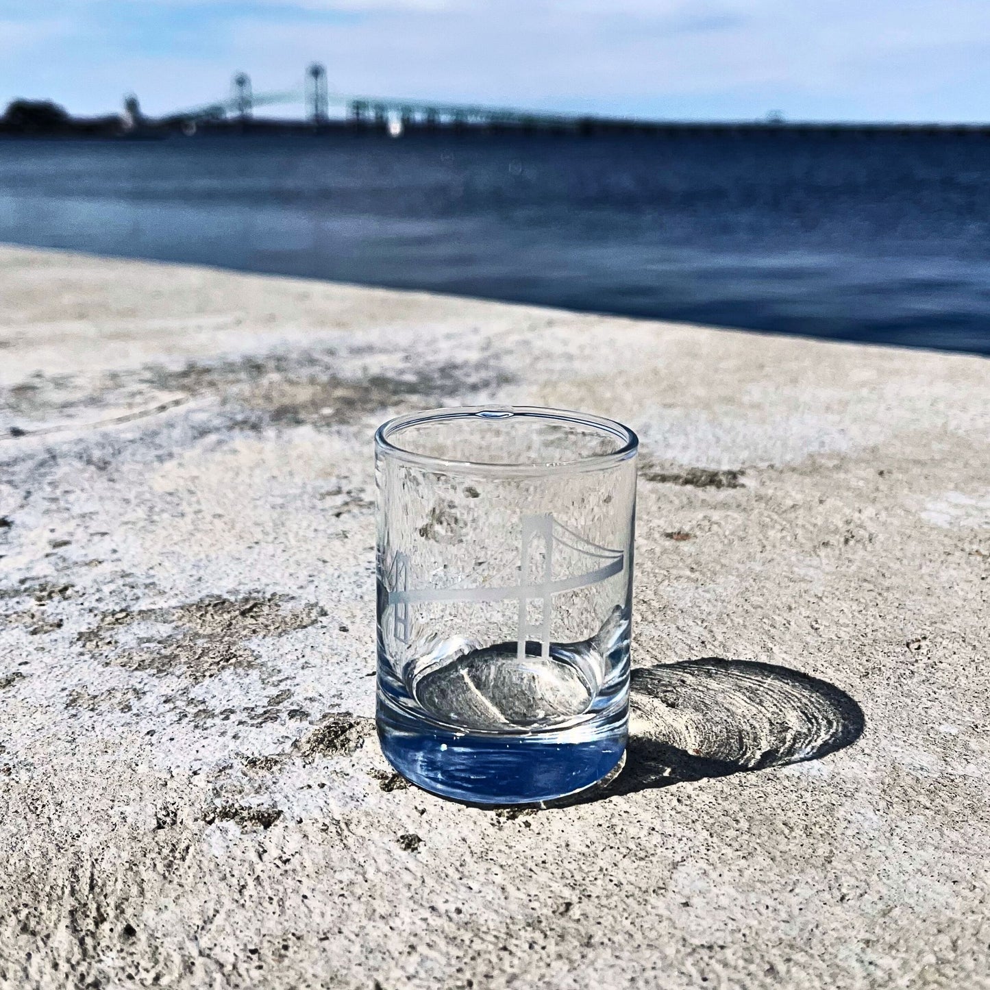 Newport, RI Pell Bridge Votive Candle Holder