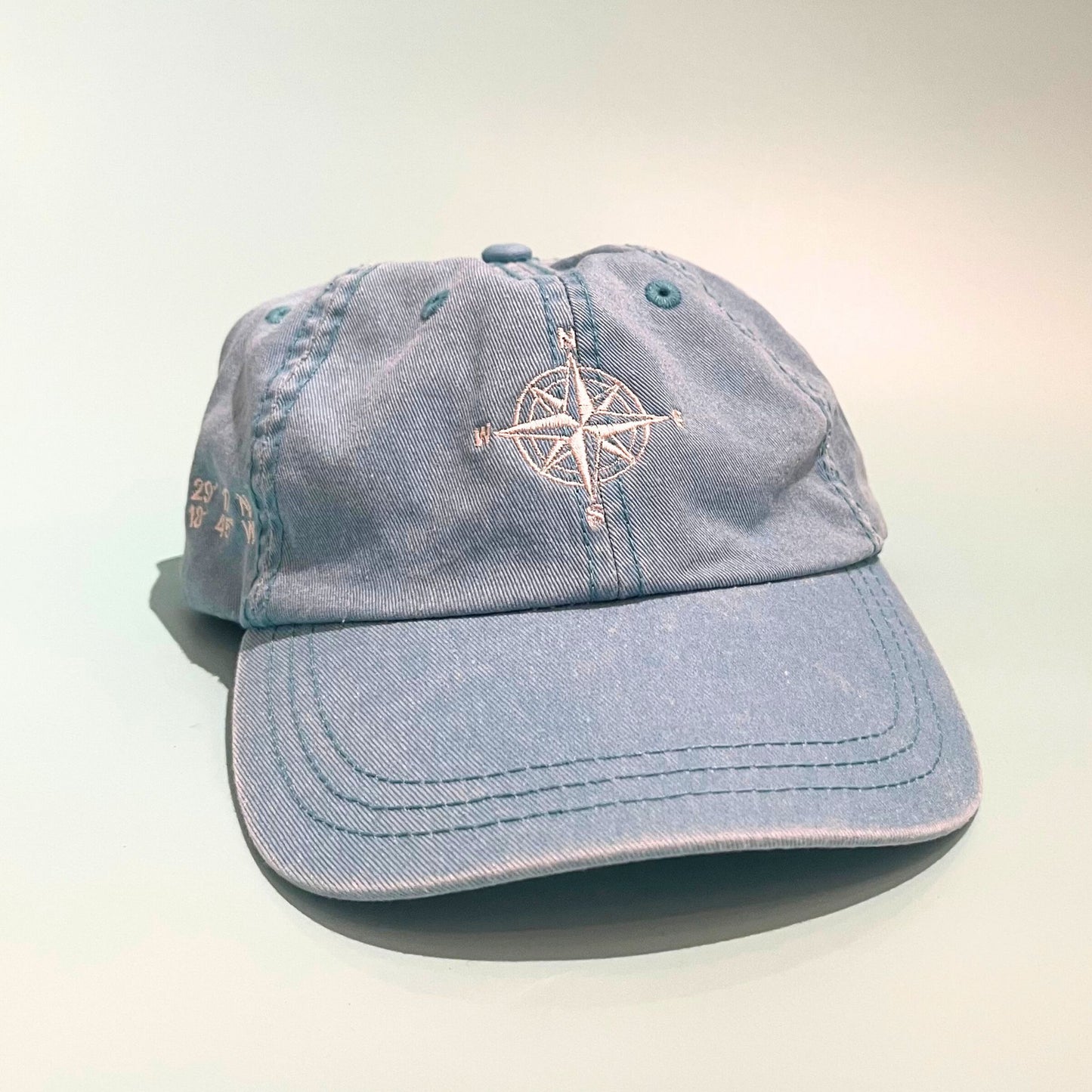 Newport Compass Hat Aqua