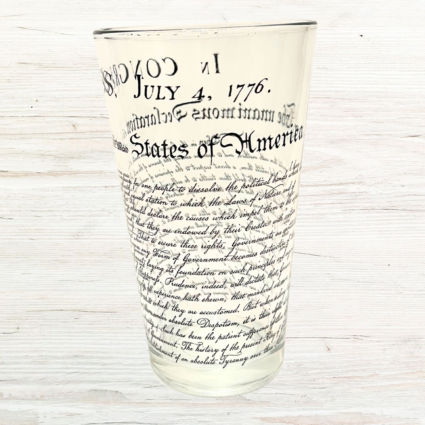 "Declaration of Independence" Beer Glass