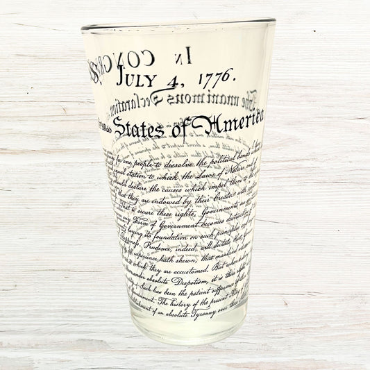 "Declaration of Independence" Beer Glass