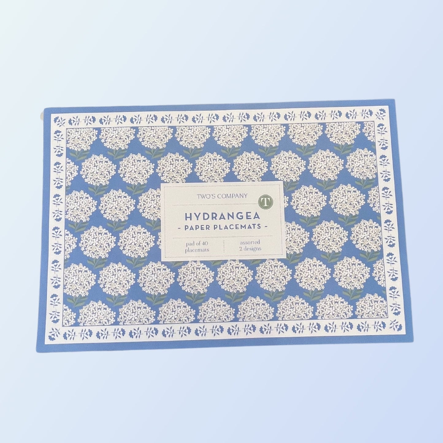 Hydrangea Paper Placemats