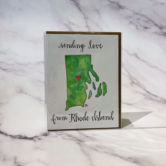 Love from RI Greeting Card
