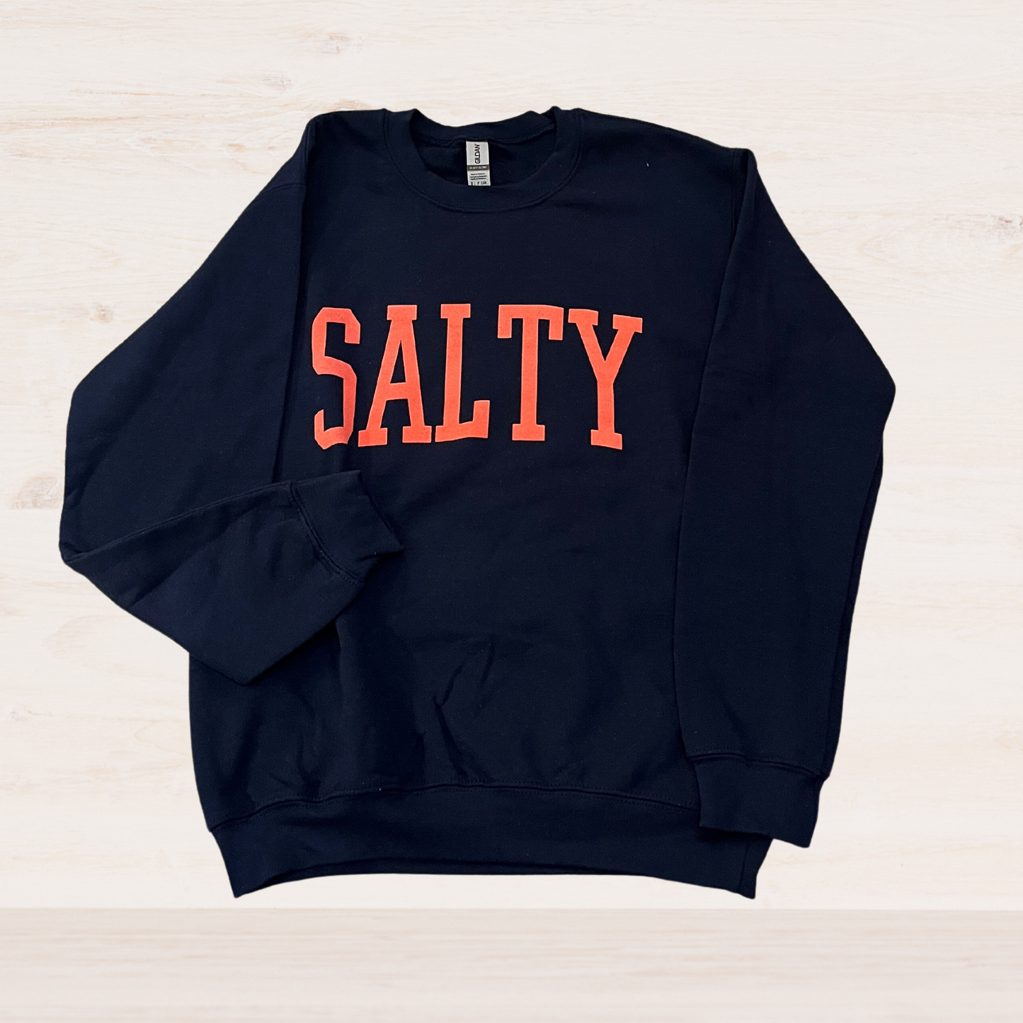 SALTY Varsity Sweatshirt Navy Blue