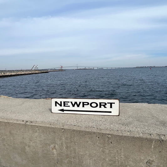 Newport Arrow Handmade Sign