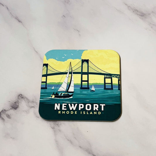 Newport RI Pell Bridge Coaster