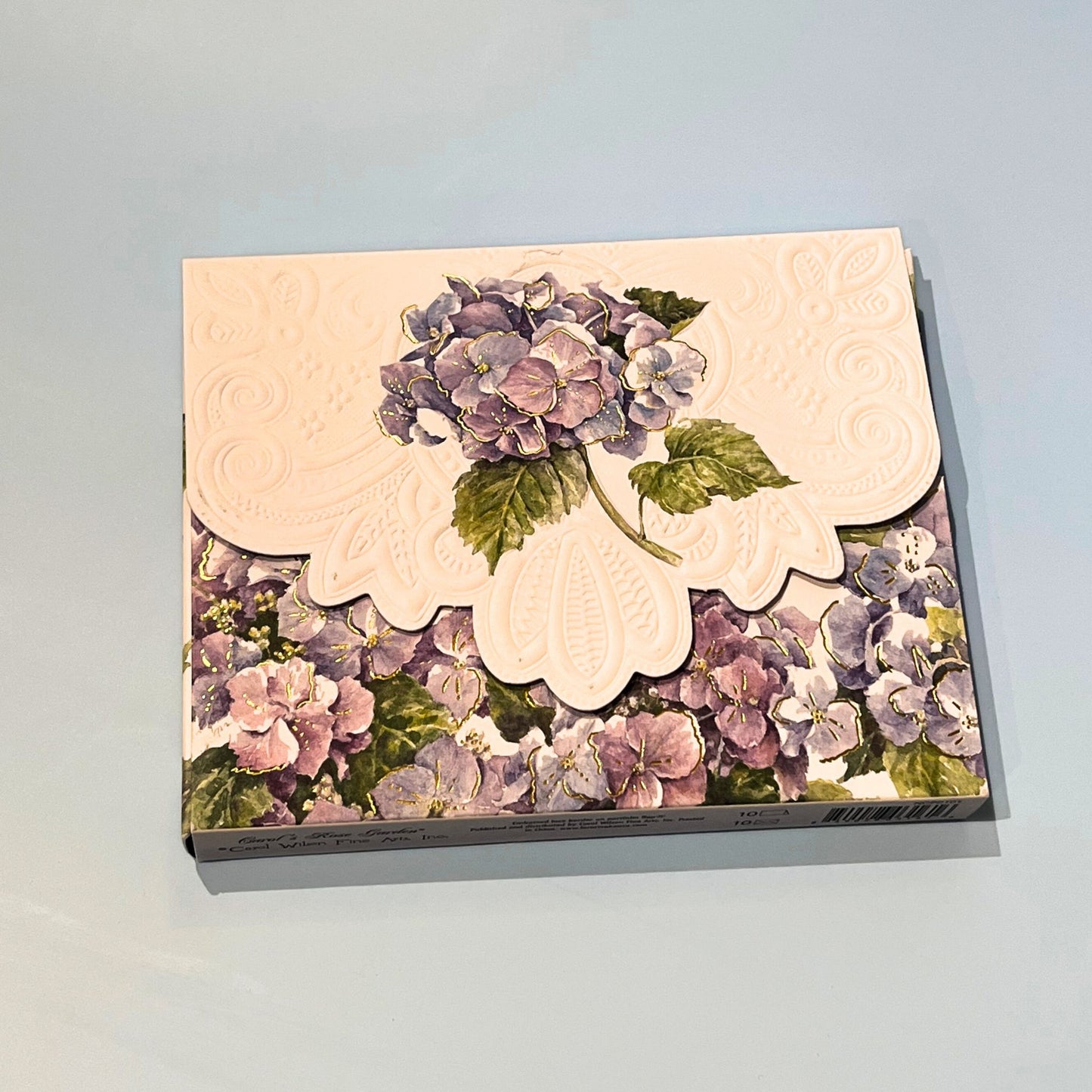 Hydrangea Embossed Set of Notecards