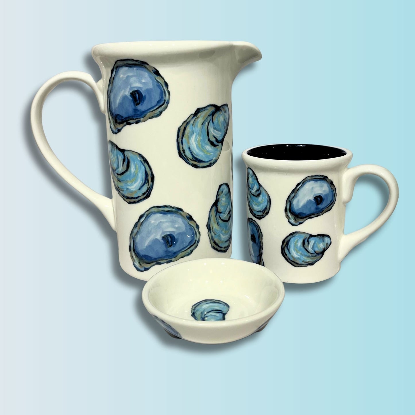 Oyster Ceramic Pitcher