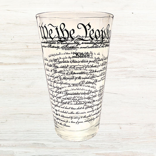 US Constitution Beer Glass