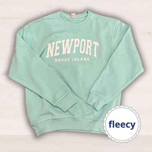 Newport Soft Fleece Crewneck Sweatshirt - Aqua