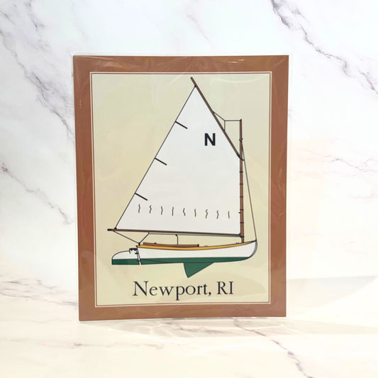 Newport, RI Beetle Cat Boat Print
